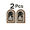 I 2Pcs, variant on Qjidjing Vintage Halloween Dark Gothic Ghost Cat Arched Wall Art Decor, Wooden Decorative Sign for Fireplace Mantel, Stair Wall, Party
