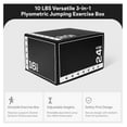 thumbnail image 2 of Plyometric Jump Box 3-in-1 – Foam Plyo Box for Fitness, HIIT, Strength Training – Adjustable 16/20/24 inch – Non-Slip, Lightweight & Portable, 2 of 9