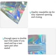 thumbnail image 4 of 50 Pcs Sealable Smell Proof Bag,Iridescent Holographic Bags,Resealable Mylar Bags,Small Packaging Bag,Zip lock Sample Foil Pouch,for Party Favor Food Storage (6x9 inch), 4 of 6