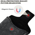 thumbnail image 3 of Haosy Dark Mysterious Swirling Plants Golf Mallet Putter Cover Strong Magnetic Leather Golf Club Headcover Closure, 3 of 7