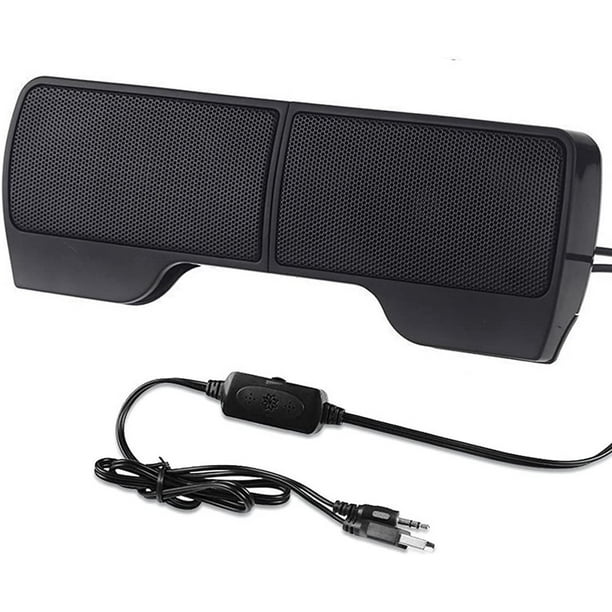 Laptop Speakers, External USB Powered Mini Wired Portable Clipon
