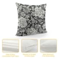 thumbnail image 4 of JRXY Modern Vintage Whimsical Floral Pillow Cover White, 4 of 5