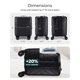 thumbnail image 4 of Bolsa de equipaje de mano SMART para debajo del asiento de 16 pulgadas con ruedas giratorias, 4 of 7