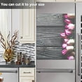 thumbnail image 6 of Wooden Board and Pink Roses Dishwasher Magnet Cover Front Door Decorative Refrigerator Covers Magnetic Sheet Sticker Wash Machine Fridge Panel Decal for Kitchen Appliance 23x26 in, 6 of 6