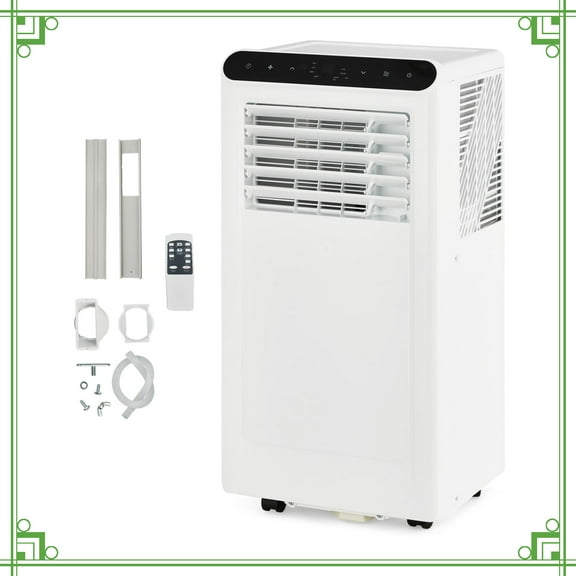 Portable Air Conditioner 10000 BTU, 3-in-1 AC with Dehumidifier & Fan, Cools Rooms Up to 450 Sq.Ft, Quiet Operation, Remote Control, Sleep Mode, Energy Efficient, Easy Install for Home & Office