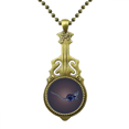 thumbnail image 1 of Collier d'Intelligence Vitalité Zodiaque Chinois Pendentif Guitare Antique, 1 of 3