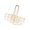 Gold-S, variant on Drink Bottle Rack with Handle, 12-Slot Metal Wire for Kitchen, Party Serving, Picnics and Outdoor Meals