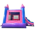 thumbnail image 6 of Pogo Bounce House Crossover Bounce House with Slide, Deluxe Pink, 6 of 8