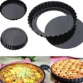 thumbnail image 2 of MIANGASTORE 2pcs Pizza Pan Quiche Pan Cake Pan Pan with Removable Loose Bottom Net Pizza Pan Crisper Pan Pizza Net ( 4 Inch and 10cm Circle ), 2 of 9