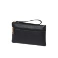 thumbnail image 3 of Bolso de mujer, color liso, con doble cremallera, tipo cartera para teléfono móvil, tipo clutch largo, 3 of 5