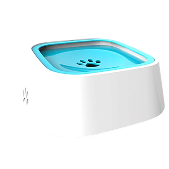 Pet Water Bowl Portable No-Spill Non-slip Pet Water Dispenser with Floating Disk