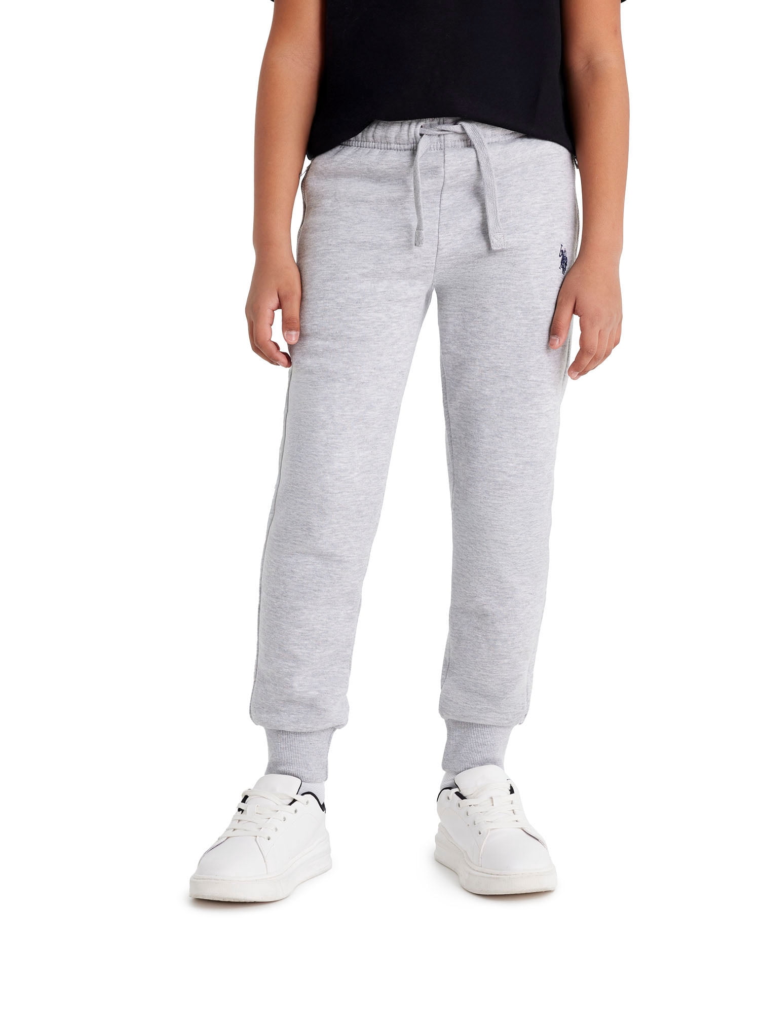 U.S. Polo Assn. Boys Fleece Jogger Pant Zip Pocket, Sizes 4-18
