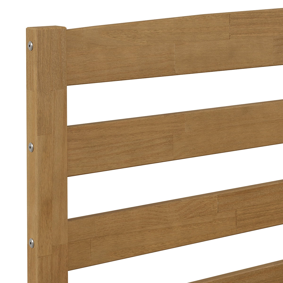 P'kolino Urban Full Bed Frame with Headboard- Solid Wood- Natural Oak, for Kids, Teens