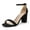 BLACK-SUEDE, variant on Women's Chunky High Heel Sandals Ankle Strap Open Toe Dress Shoes CHUNK