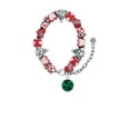 thumbnail image 2 of 12mm Crystal Rivoli - Green Red Christmas Bead Bracelet, 2 of 4