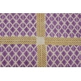 thumbnail image 4 of Casavani Purple Hand Block Printed Cotton Area Rugs for Bedroom and Living Room, Ourdoor Patio Rug 10x18 feet, 4 of 6