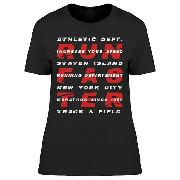Run Fater, Athletic Dept. T-Shirt Women -Image by Shutterstock, Female 3X-Large