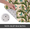 thumbnail image 6 of Rateoe Butterflies And Peacock Feathers Pattern Flannel Door Mat Indoor Outdoor Entrance, Waterproof All-Weather Doormat,Fade Resistant, Low Profile Entryway Mat 16x24in, 6 of 7