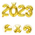 thumbnail image 3 of 5 Ensembles Ballons en Aluminium Ballons Décoratifs du Nouvel An 2023 Ballons Chiffre Couronne, 3 of 8