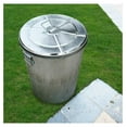 thumbnail image 6 of Galvanized Steel Trash Cans with Lids - 2 Pack, 20 Gallon Round Outdoor Garbage Bins - Gray Metal Trash Can for Yard, Patio, Garage, 6 of 9