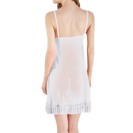 Women s Nightgowns & Sleepshirts Babydoll Dress Sexy White Dress Mesh Chemise Sleepwear Sexy Pajamas