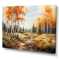 thumbnail image 2 of Designart "Aspen Forest Colors Orange and Yellow Palette II" Landscapes Canvas Art Print, 2 of 5