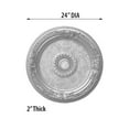 thumbnail image 2 of AFD Antique Silver Round Ceiling Medallion 24 Inch Diameter, 2 of 5