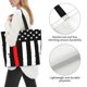 thumbnail image 3 of Easygdp Firefighters USA Flag Bolsas Tote para Mujer, Bolsos de Hombro para Viaje, Bolsos de Mano de Gran Capacidad para Compras y Trabajo, 3 of 8