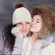 thumbnail image 3 of Sombrero de frijol de invierno Sombrero de frijol tejido para mujer Sombrero de frijol blanco Algodón con sombrero de frijol JAMW Sencillez, 3 of 5
