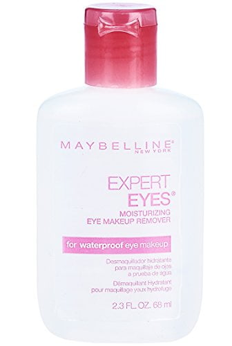  Maybelline New York Expert Eyes Moisturizing Eye Makeup Remover, para maquillaje de ojos a prueba de agua, .  Florida.  onz. 