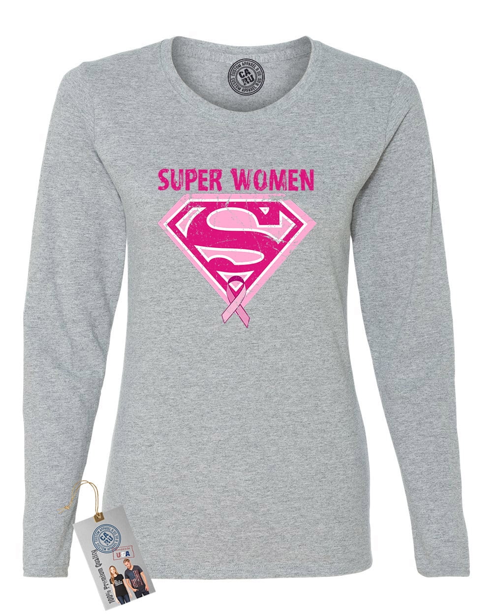 superwoman breast cancer shirt