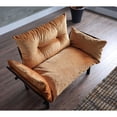 thumbnail image 2 of Metal Main Material Mustard Love Seat / Functional for Studio Apartments, 2 of 4