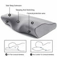 thumbnail image 2 of Lovote Memory Foam Pillow Butterfly-Shaped Bed Pillow Cervical Pillow Hypoallergenic Orthopedic Neck Support Sleeping Pillow Premium Velvet Pillow, 19.7''x11.8''x 4'', 2 of 8