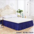 thumbnail image 1 of Solid Color Elastic Bed Skirt Wrinkle Free Dust Ruffle for Twin Queen King US Size, 1 of 6