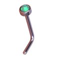 thumbnail image 4 of Langgg Nez Clous Style Simple Femme Habillage Décoration Accessoire Mode Acier Inoxydable Vis en Forme de L Type 1 Type9 NO9, 4 of 6