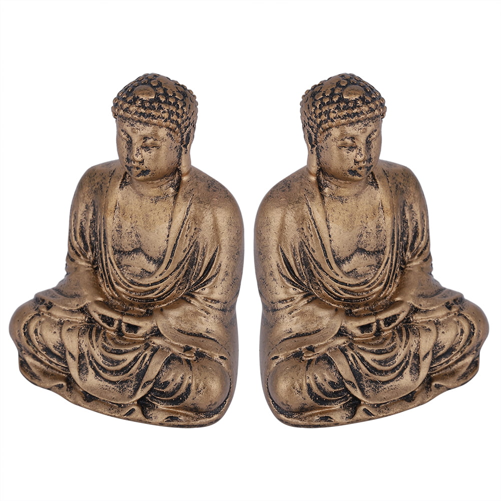 Chinese Buddhas Coin Charms Antique Bronze 2pcs 