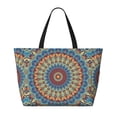thumbnail image 2 of Fotbe Round Mandala Bolsa de Viaje para Playa - Resistente al Agua, Bolsa Tote de Gran Capacidad y Ligera con 7 Bolsillos para Mujeres y Hombres, 2 of 7