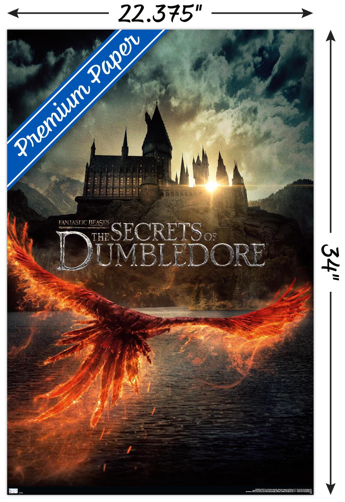 Fantastic Beasts: The Secrets of Dumbledore - Teaser One-Sheet Wall Poster, 22.375" x 34"