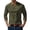 Green, variant on Mens T Shirt Long Sleeve Crew Neck Corduroy Henley Shirts Basic Red Shirts with Button Mens Fashion Clothing