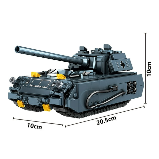 World War 2 WW2 Army Military Soldiers Armor Halftrack Main Station Tank Building Blocks Bricks Model DIY Assembly Toys For Kids,557Pcs