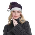thumbnail image 5 of Fuzoiu Fireworks2 Print Santa Hat Christmas Hat for Adults,Santa Hats with Pompom, Unisex Xmas Holiday Hat for Christmas New Year Festive Party Supplies, 5 of 6
