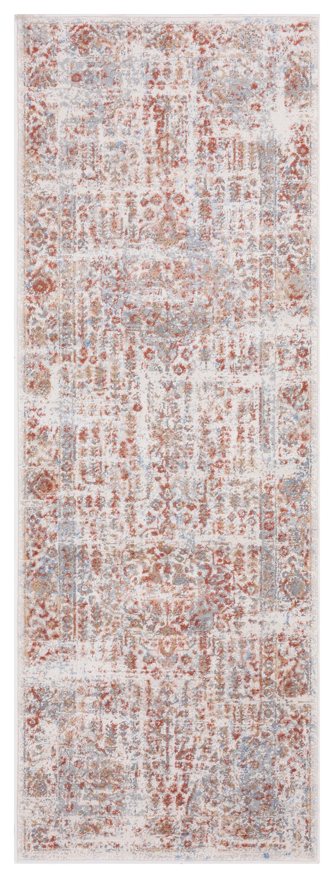United Weavers Dawson Irregular Transitional Bordered Runner Rug, Rust, 2'7" x 7'4"