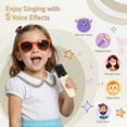 thumbnail image 4 of Portable Bluetooth Karaoke Machine - 2 Wireless Mics & Party Lights, Birthday Gift for Kids/Adults, Family Party Fun, 4 of 9