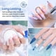 thumbnail image 5 of Set de esmaltes de uñas en gel Beetles White Glitter azul marino x6, 5 of 7