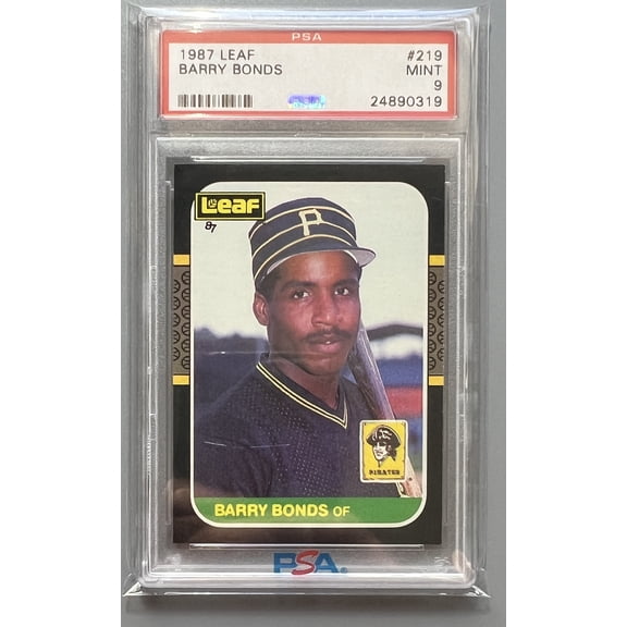 Leaf Barry Bonds Rookie Card 1987 #219 PSA 9 Mint