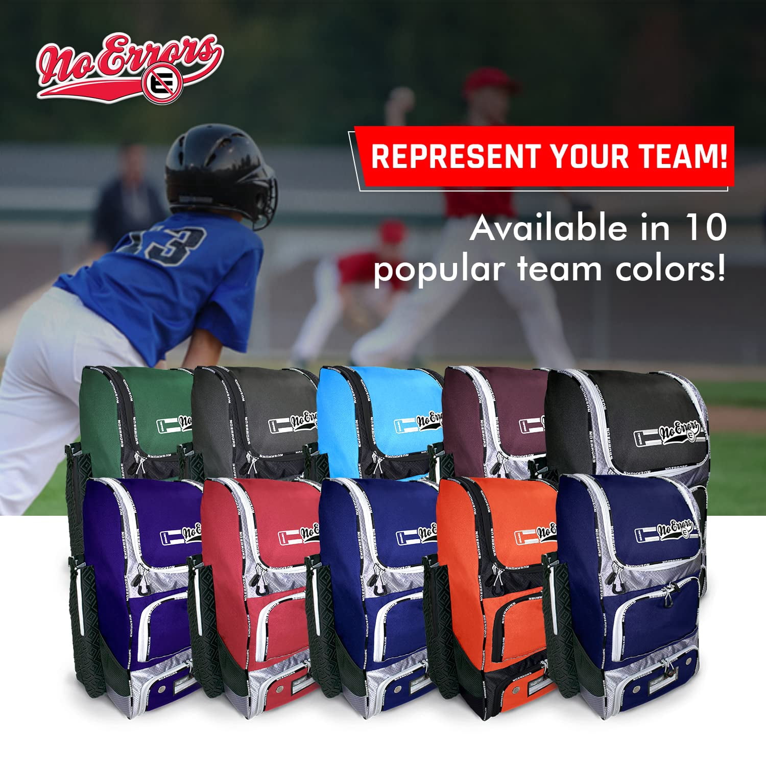 Top Pick Baseball Backpack for Kids - Heavy Duty Youth Baseball and Softball Bag with Fence Hooks - Dual Glove and Bat Compartments