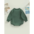 thumbnail image 4 of Bagilaanoe Newborn Baby Girls Boys Rompers Long Sleeve Bodysuits 6M 12M 18M 24M Infant Casual One Piece Short Jumpsuit, 4 of 9