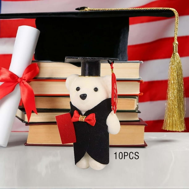 STARTIST 10Pcs Plush Graduation Bear Dolls Stuffed Plush Dolls for Ceremony Men Women