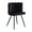black, variant on Clipop Living Room Barrel Accent Chair, Modern Velvet Scalloped Silhouette Chair, for Kitchen,Black