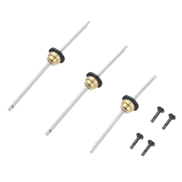 completo de medio trasero metálico 6WD para piezas de actualización WPL B14 / B24 / C14 / C24 / C34 / Juego de trasero medio Hugo Coche RC con diferencial de eje delantero